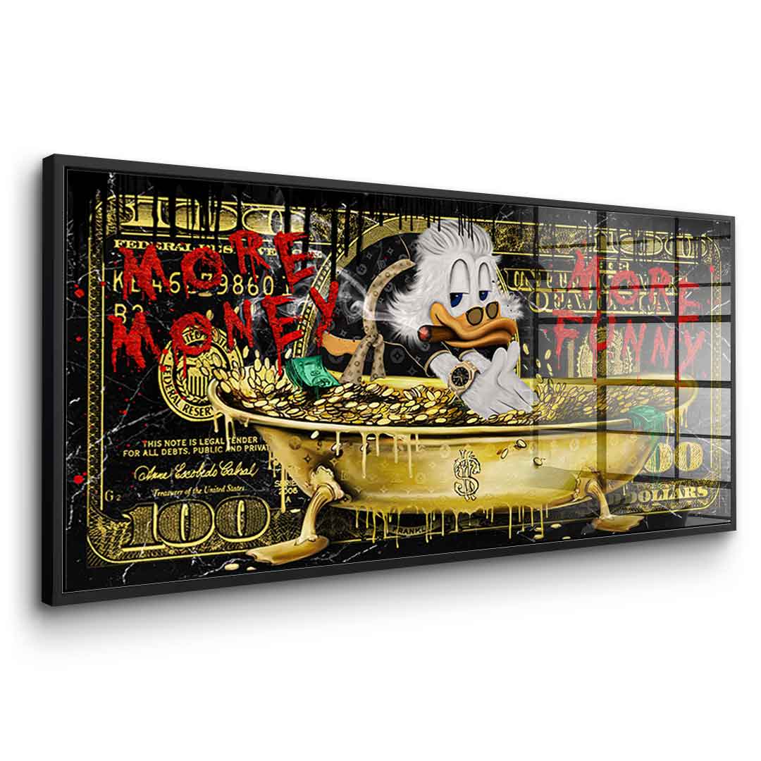 More Money Duck Wall Art – Premium Acrylic Glass Framed Art, Ready to Hang, Handmade in Germany, UV-Resistant Decor 8
