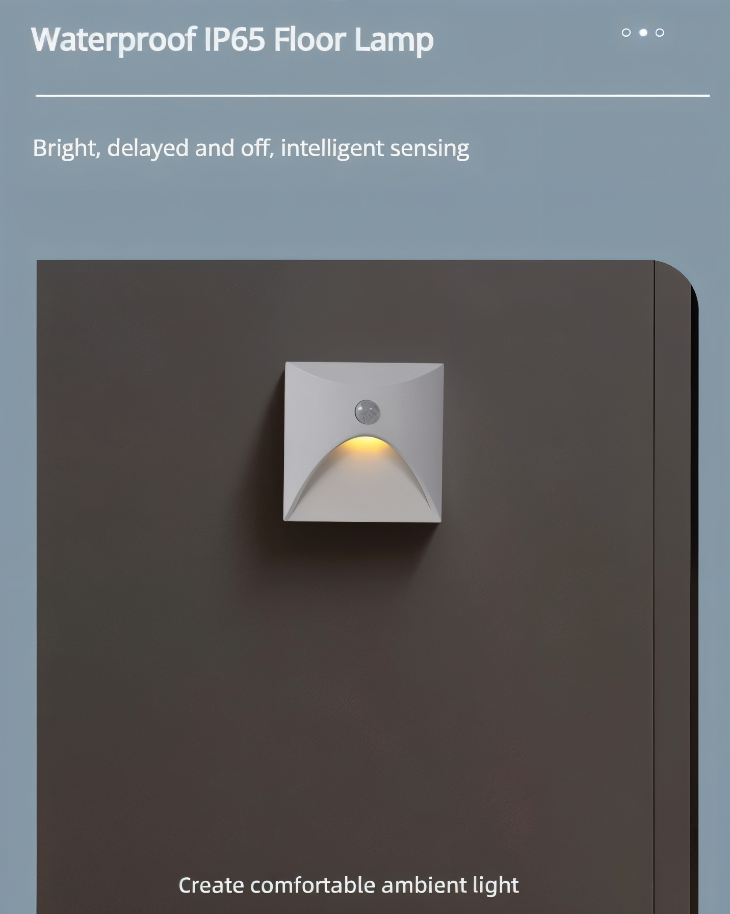 Motion Sensor Weatherproof Dimmable Wall Lamp