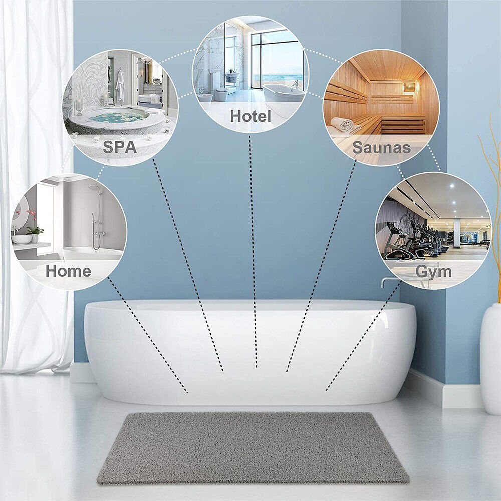 Non-Slip Shower Mat with Soft Anti-Slip Design for Safe Bathroom Use – Versatile Textured Bath Mat 4