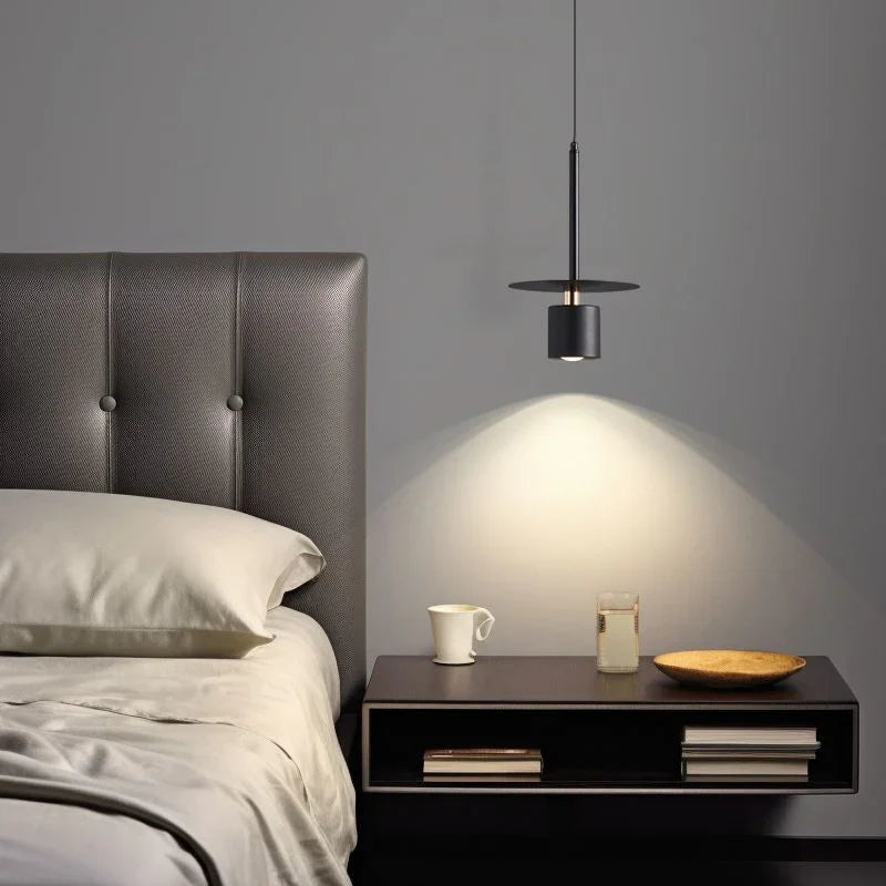 Nordic Black Cylindrical Pendant Lamp – Stylish Metal Kitchen Pendant Lighting for Dining Room 8