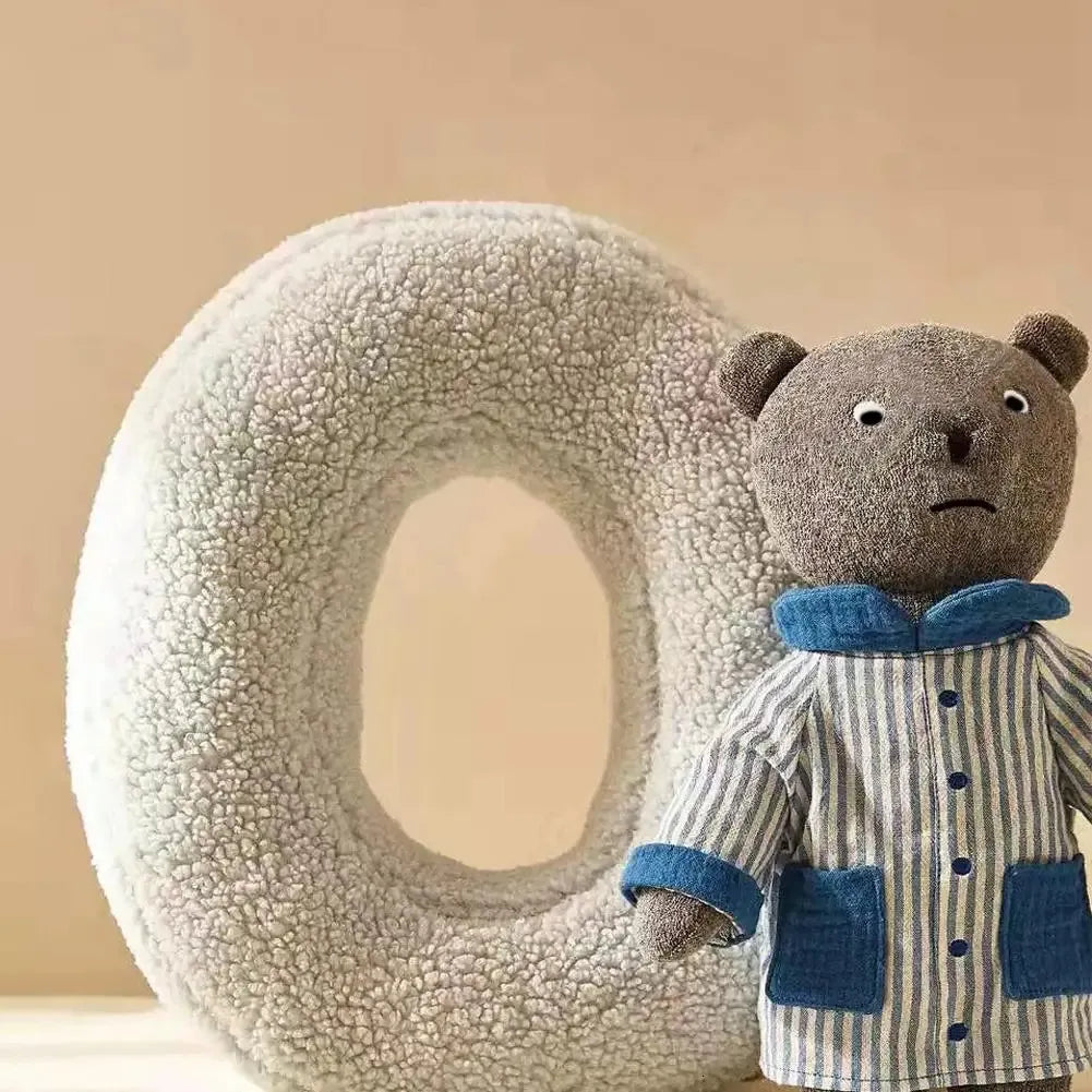 Nordic Decorative Cushion in English Letter Design – Soft Cotton Filling for Home Décor 4