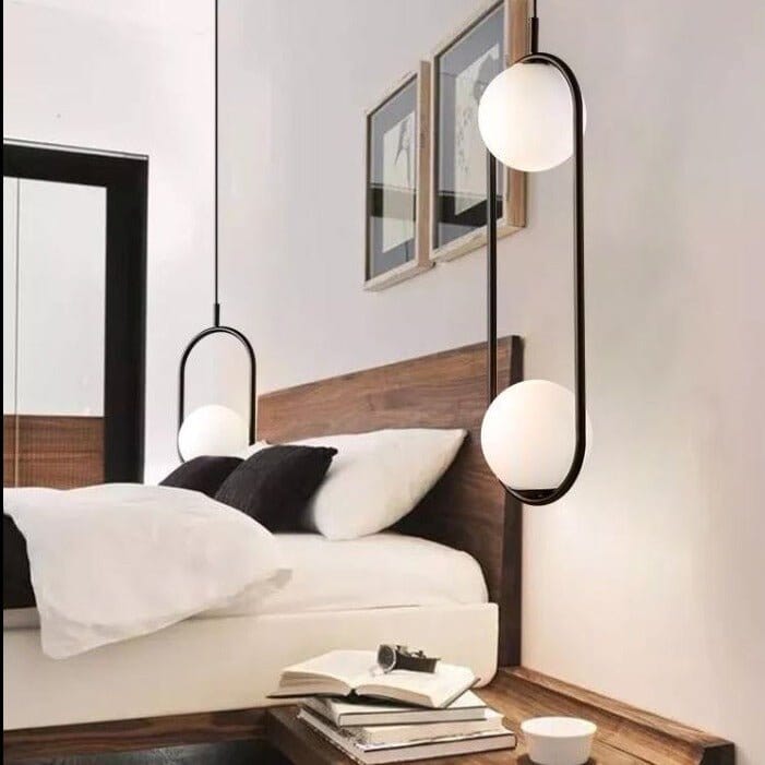 Nordic Style Glass Pendant Light Fixture – Artistic Metal and Glass Design for Kitchen Pendant Lighting 11