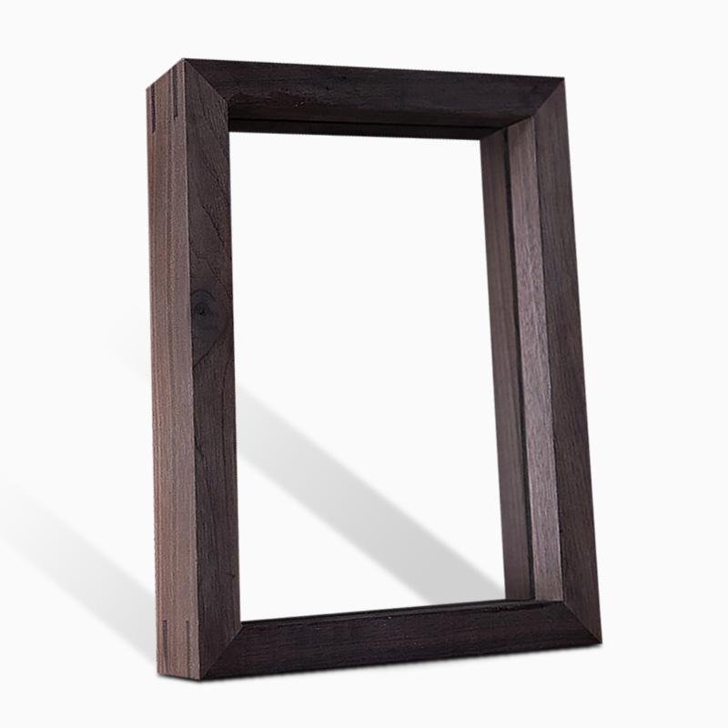 Nut Brown Picture Frame 10 x 15 cm – Elegant Wall Hanging and Tabletop Photo Frame in Natural Wood 1