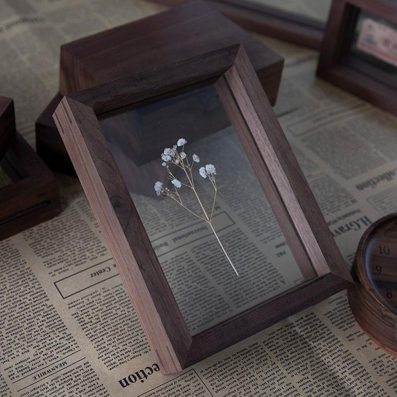 Nut Brown Picture Frame 10 x 15 cm – Elegant Wall Hanging and Tabletop Photo Frame in Natural Wood 2