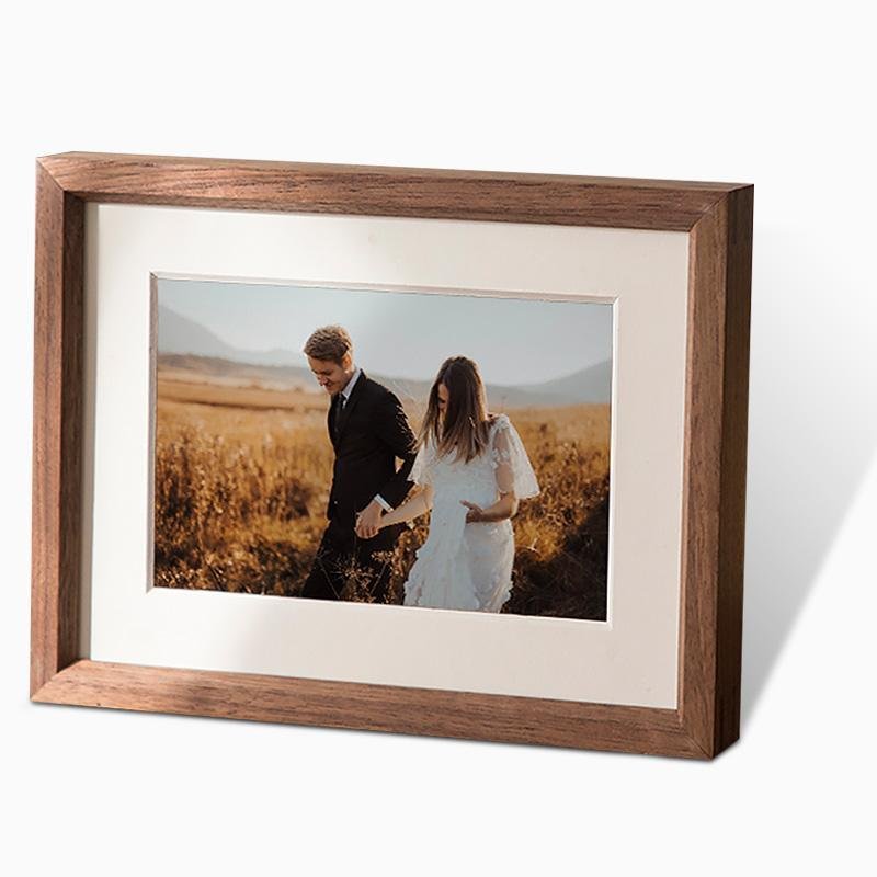 Nut Brown Wood Picture Frame 10 x 15 cm – Elegant Rectangular Photo Frame for Home Decor 1
