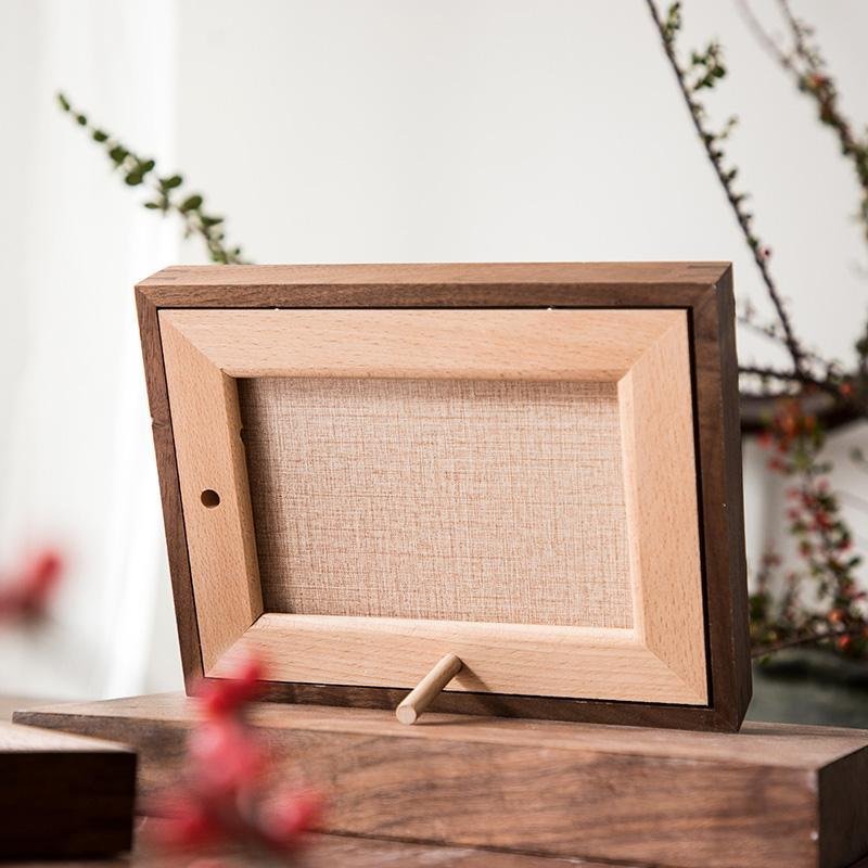 Nut Brown Wood Picture Frame 10 x 15 cm – Elegant Rectangular Photo Frame for Home Decor 7