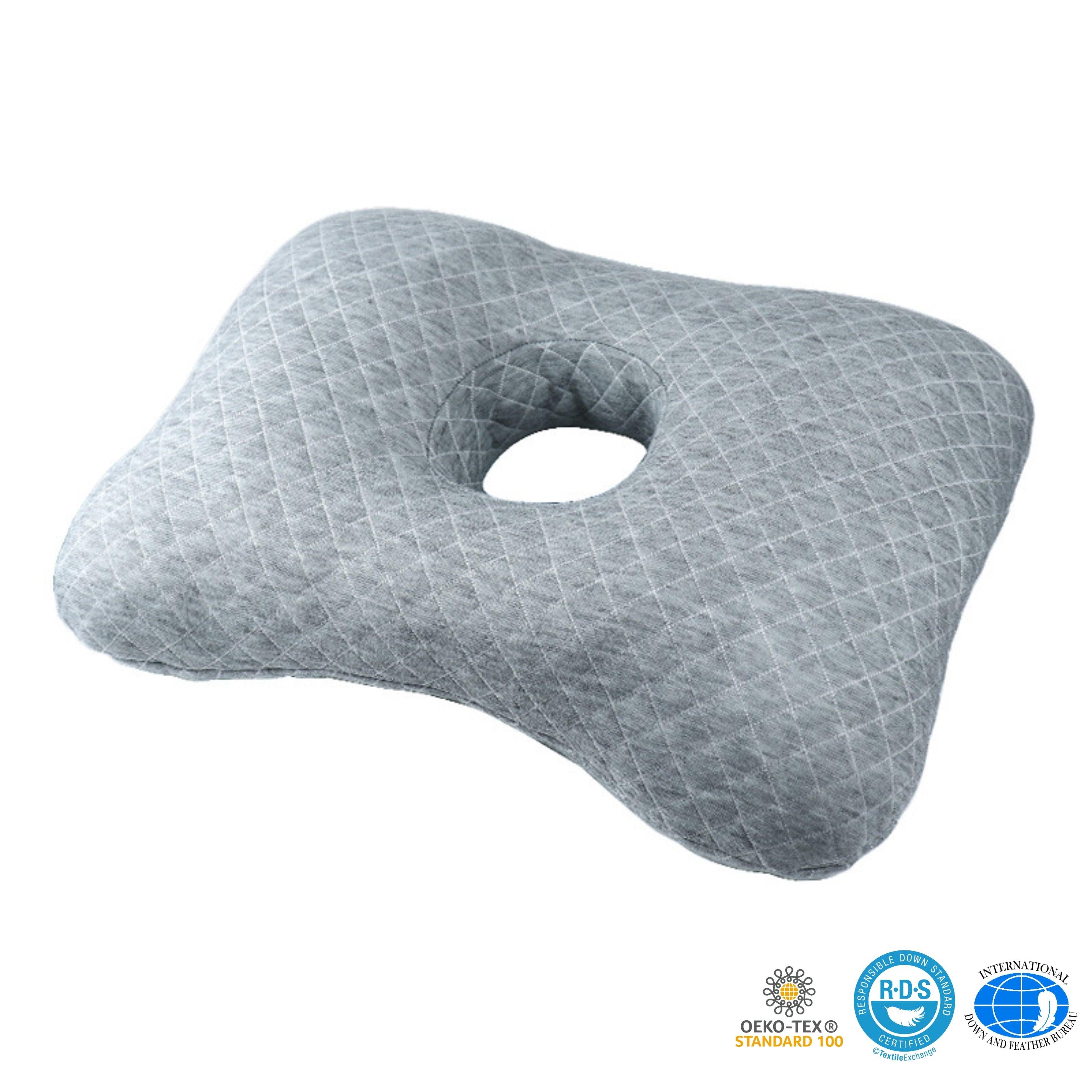 O-Shaped Ear Pillow for Side Sleepers – Soft Cotton Design with Unique Ear Hole for Comfort and Pressure Relief 11