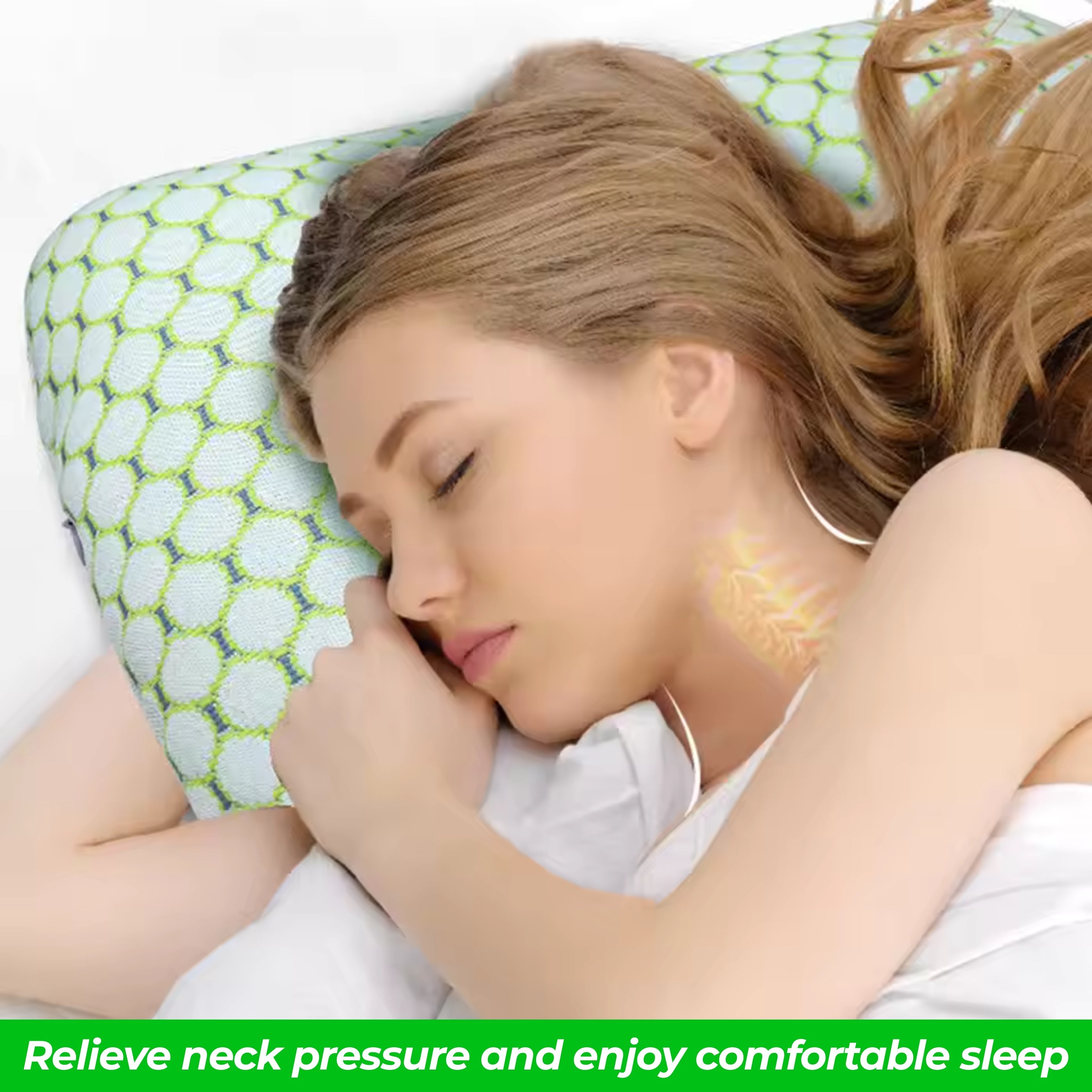O-Shaped Ear Pillow for Side Sleepers – Soft Cotton Design with Unique Ear Hole for Comfort and Pressure Relief 2