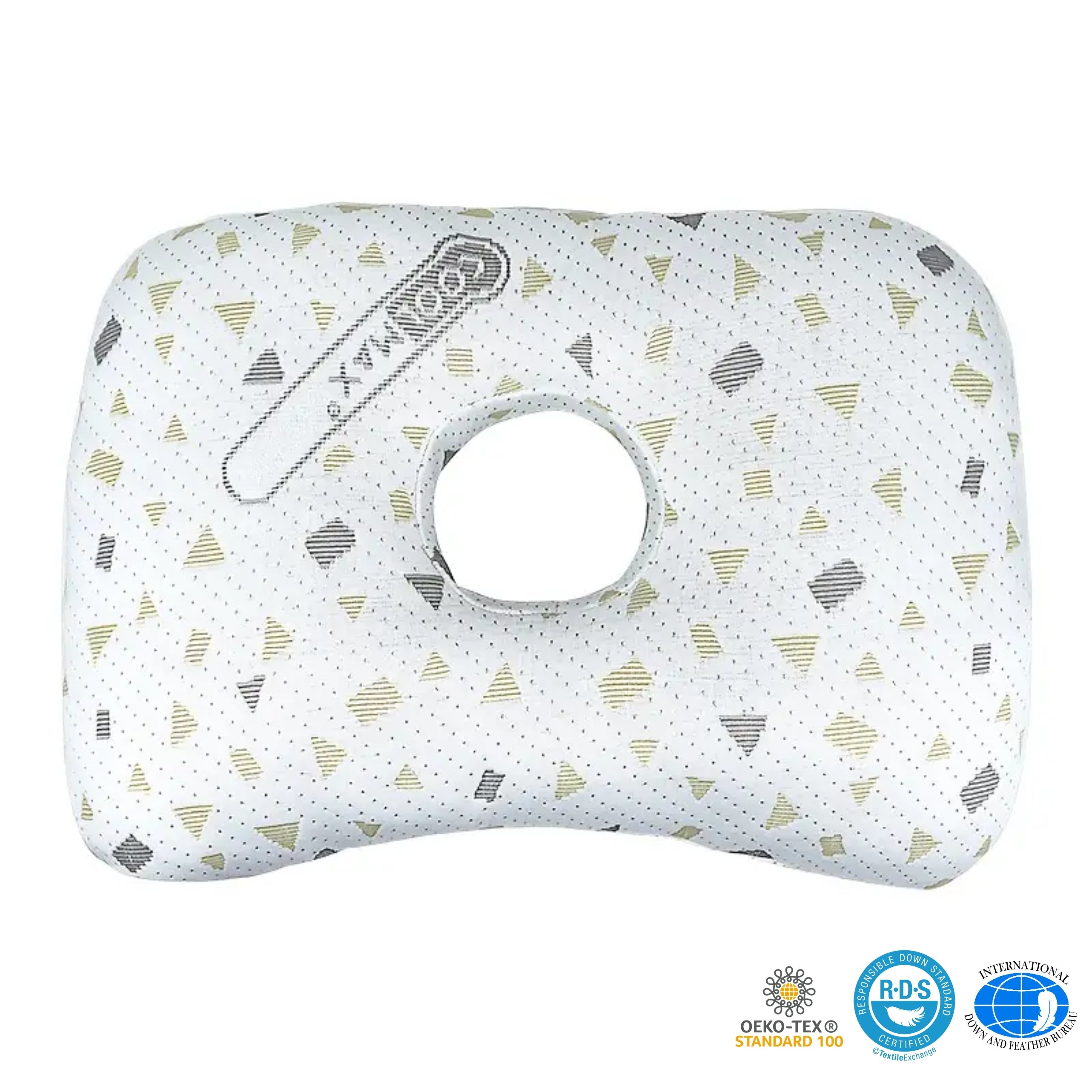 O-Shaped Ear Pillow for Side Sleepers – Soft Cotton Design with Unique Ear Hole for Comfort and Pressure Relief 8