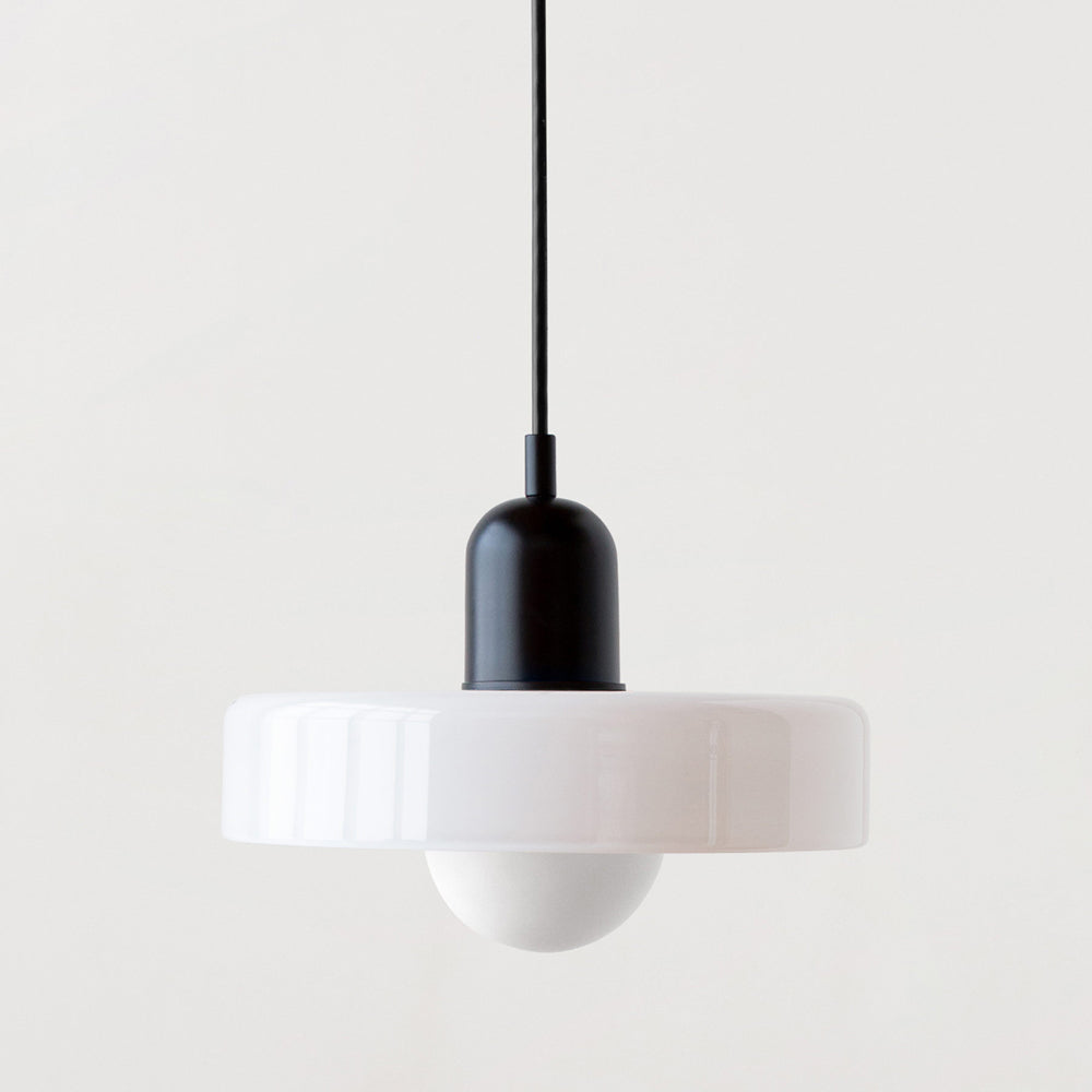 Bauhaus Glass Pendant Light – Colorful Design – Retro Ceiling Lamp