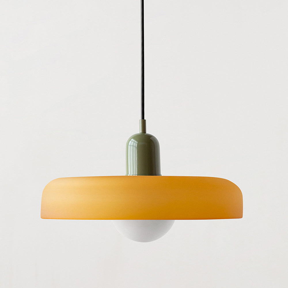 Bauhaus Glass Pendant Light – Colorful Design – Retro Ceiling Lamp