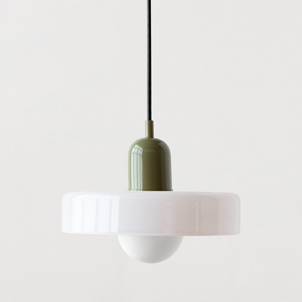 Bauhaus Glass Pendant Light – Colorful Design – Retro Ceiling Lamp