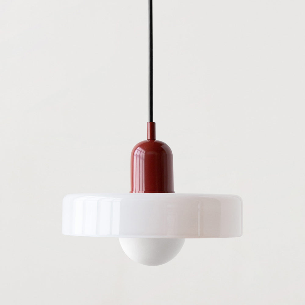 Bauhaus Glass Pendant Light – Colorful Design – Retro Ceiling Lamp