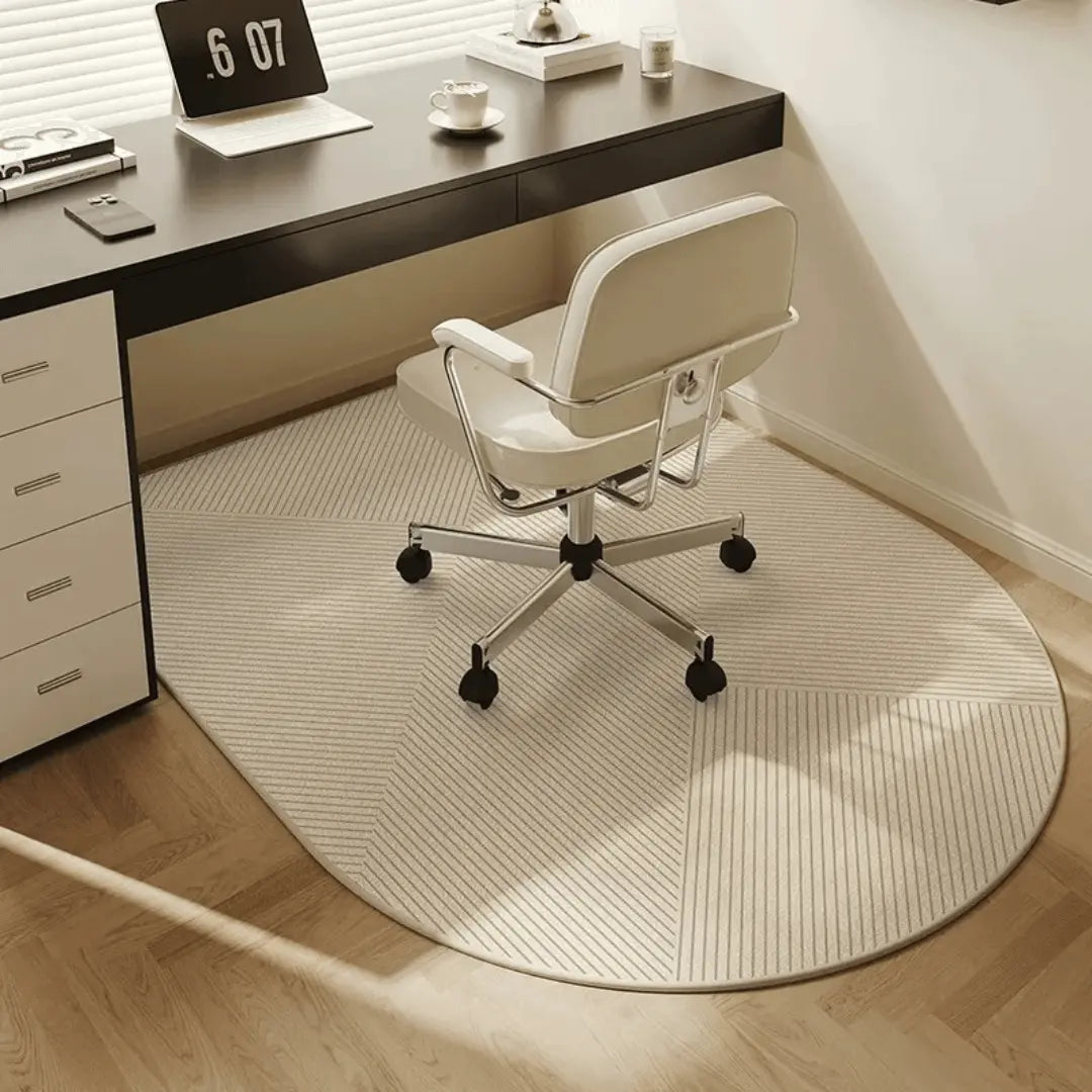 Office Chair Mat – Durable Short Pile Fleece Floor Protector with Non-Slip Backing for Home and Office Use 0