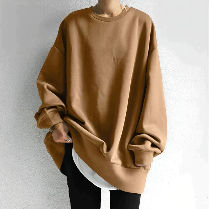 Oversized Warm Sweater for Women - Plus Size Comfortable Layering Knitwear 2