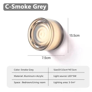 Plexiglass Wall Light with Fluted Design – Modern LED Wall Lamp for Contemporary Interiors, Easy Mount Sconce 7