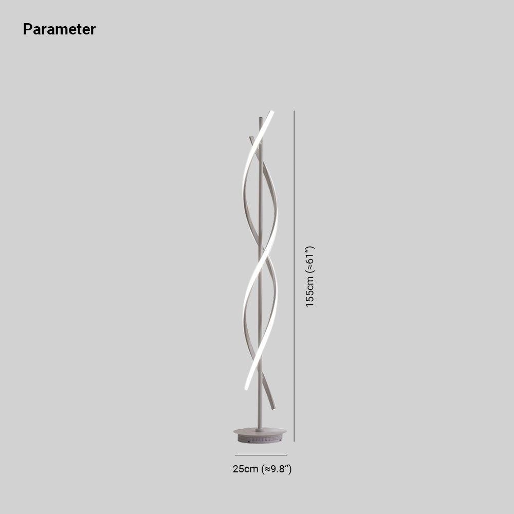 Postmodern Linear Floor Lamp in Black and White – Elegant Acrylic Shade for Modern Interiors 5
