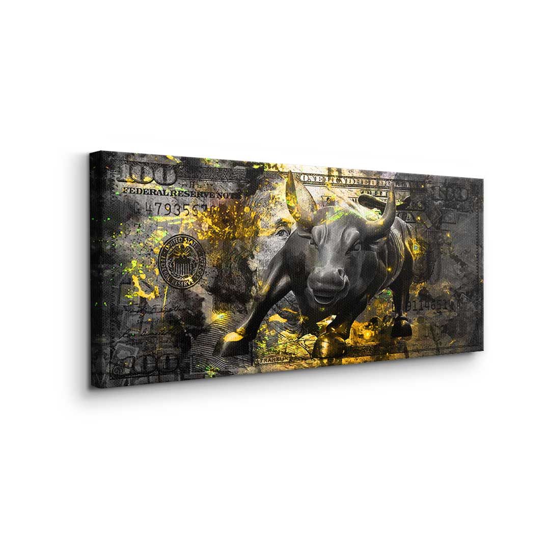 Premium Black Bull Canvas Wall Art – Ready to Hang, UV-Resistant, Handmade in Germany, Custom Sizes Available 7