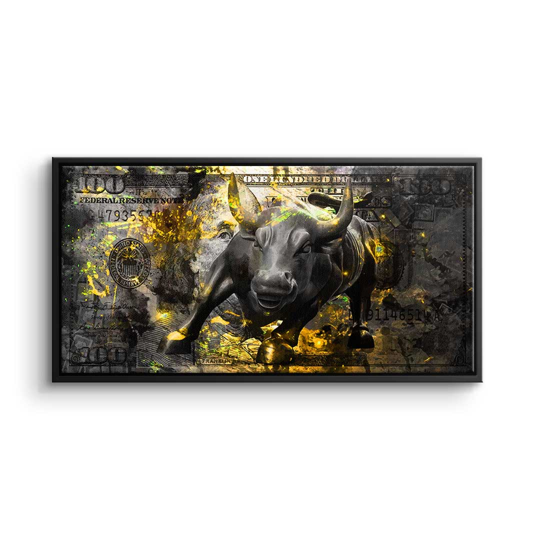 Premium Black Bull Canvas Wall Art – Ready to Hang, UV-Resistant, Handmade in Germany, Custom Sizes Available 9