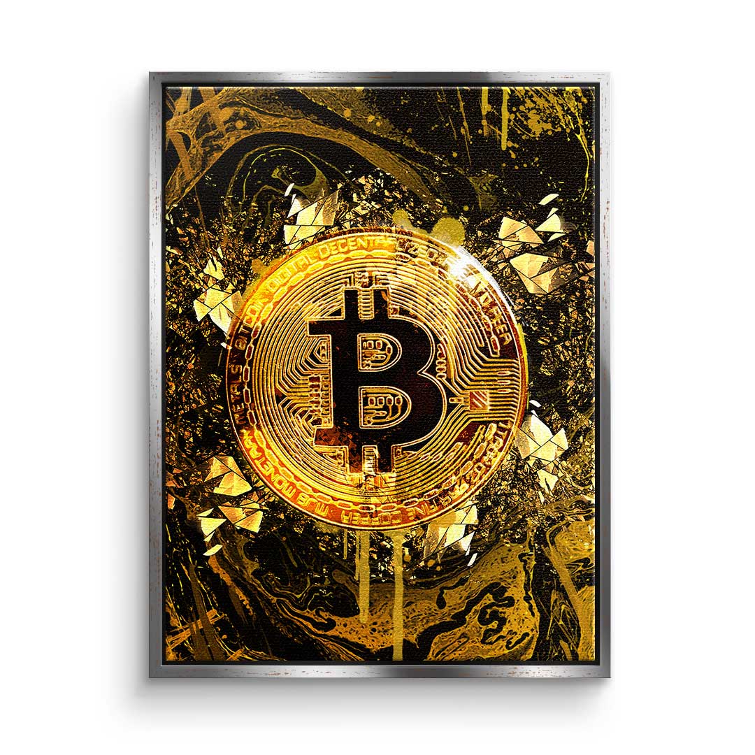 Premium Canvas Prints - Goldrush Bitcoin Motif, Ready to Hang Canvas Wall Art, Handcrafted in Germany 10