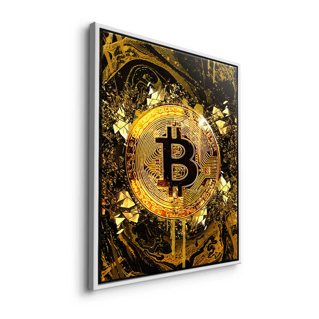 Premium Canvas Prints - Goldrush Bitcoin Motif, Ready to Hang Canvas Wall Art, Handcrafted in Germany 7