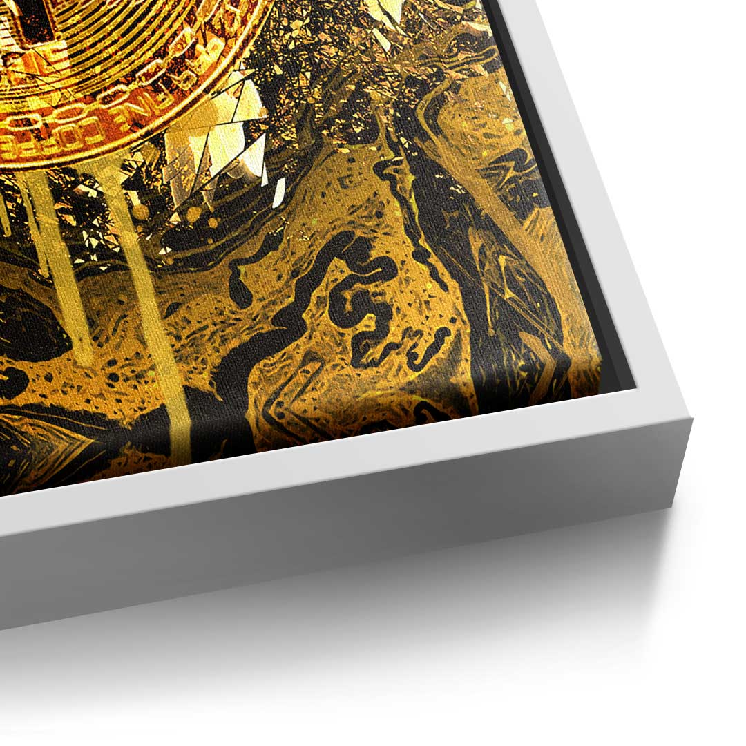 Premium Canvas Prints - Goldrush Bitcoin Motif, Ready to Hang Canvas Wall Art, Handcrafted in Germany 8