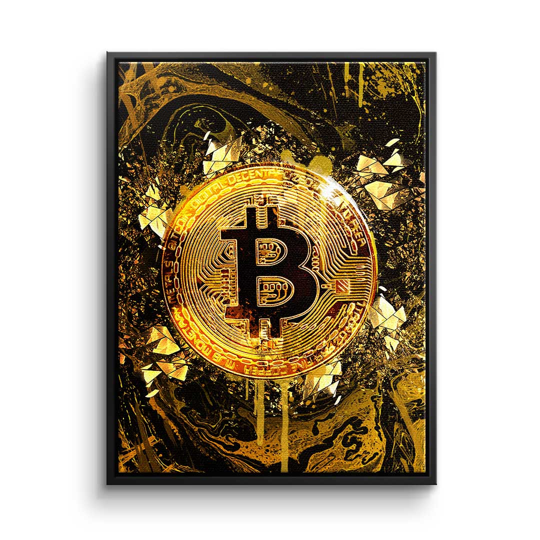 Premium Canvas Prints - Goldrush Bitcoin Motif, Ready to Hang Canvas Wall Art, Handcrafted in Germany 9