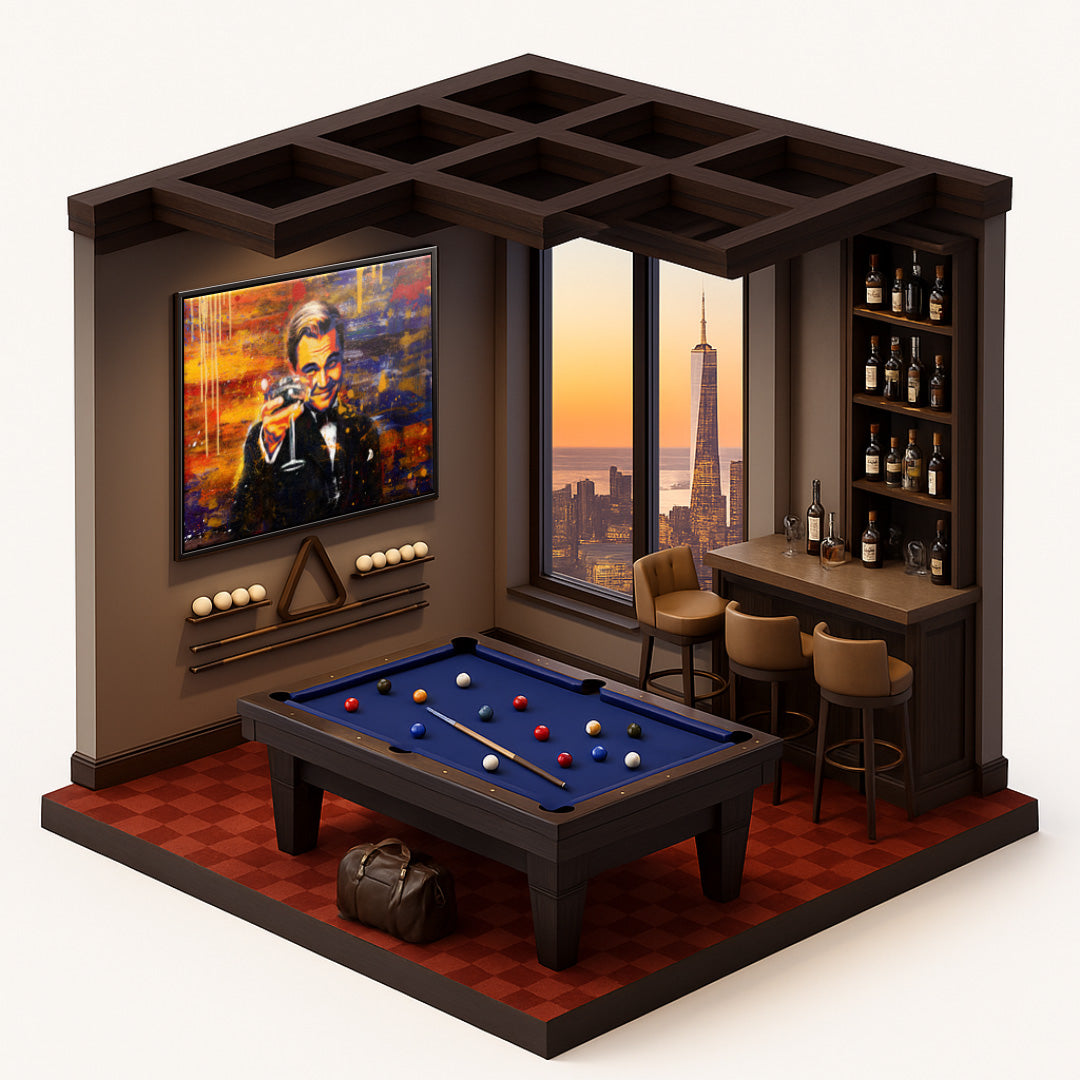 Premium Canvas Wall Art - Chapeau Motif, Ready to Hang, Handmade in Germany with Certificate of Authenticity 4