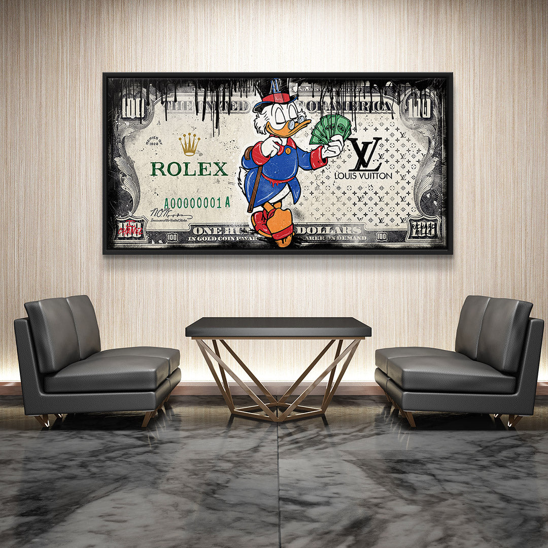 Premium Canvas Wall Art - Royal Duck 2.0 - Ready to Hang Canvas Print, Handmade in Germany, UV-Resistant, Eco-Friendly 2