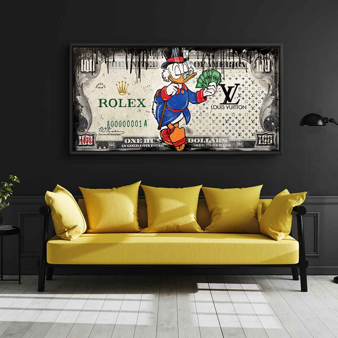 Premium Canvas Wall Art - Royal Duck 2.0 - Ready to Hang Canvas Print, Handmade in Germany, UV-Resistant, Eco-Friendly 3