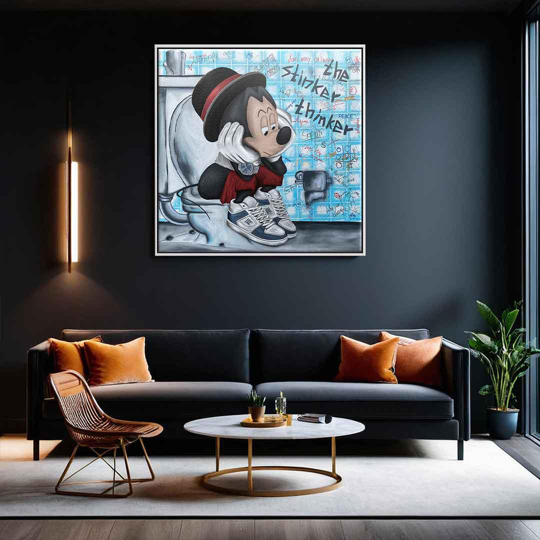 Premium Canvas Wall Art - The Stinker Thinker by Sabrina Seck, Ready to Hang, Handcrafted, UV-Resistant, Sustainable Materials 1