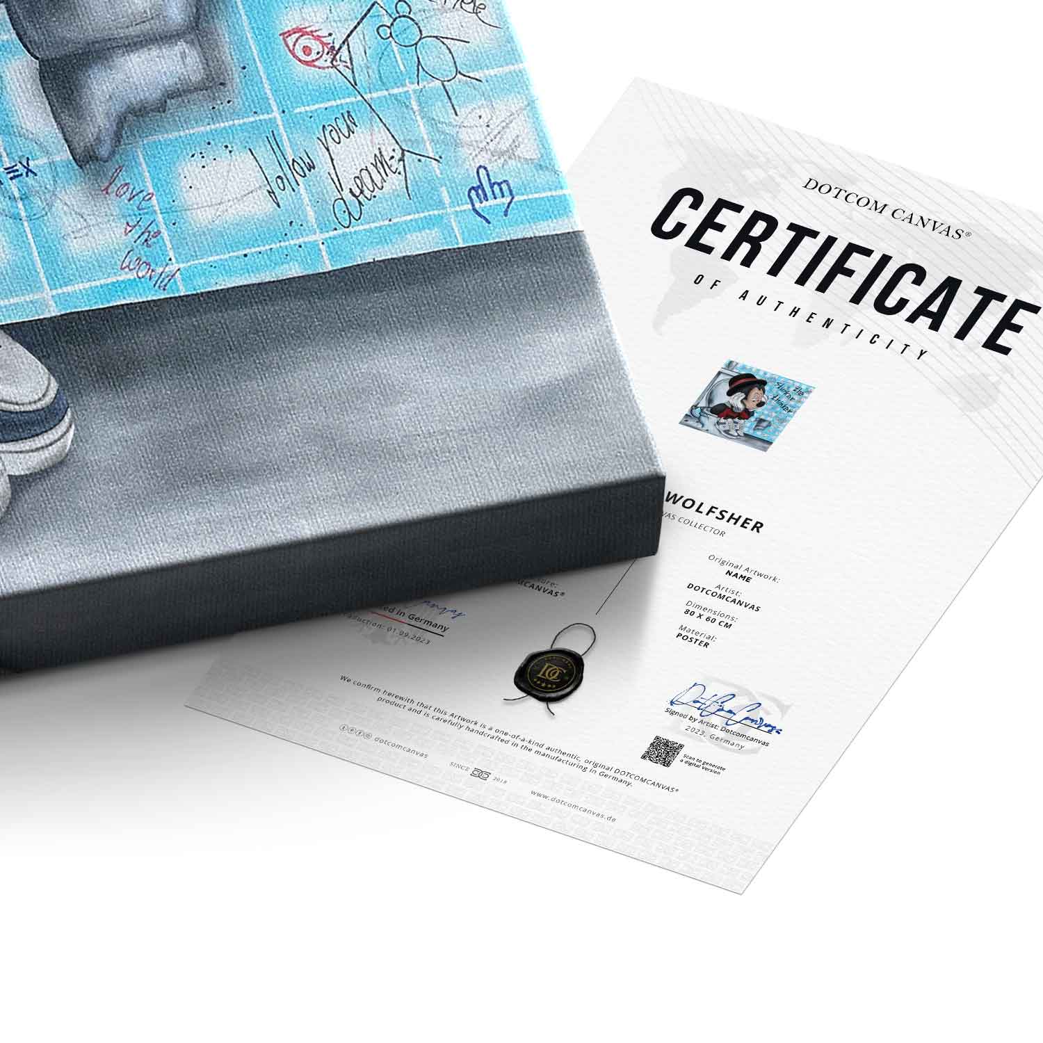 Premium Canvas Wall Art - The Stinker Thinker by Sabrina Seck, Ready to Hang, Handcrafted, UV-Resistant, Sustainable Materials 5