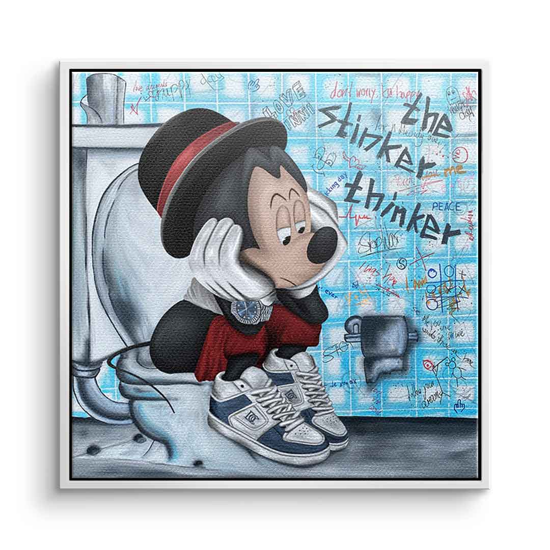 Premium Canvas Wall Art - The Stinker Thinker by Sabrina Seck, Ready to Hang, Handcrafted, UV-Resistant, Sustainable Materials 6