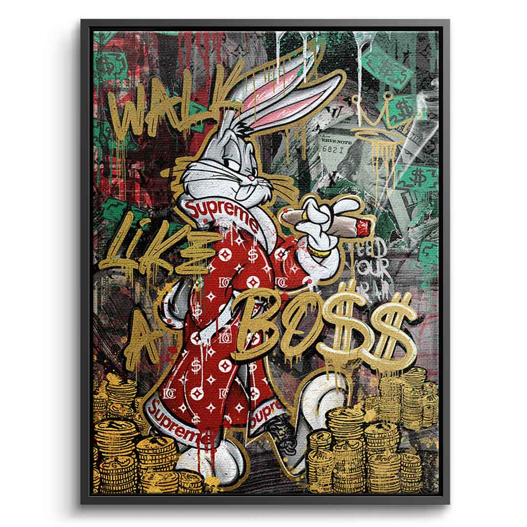 Premium Canvas Wall Art - Walk Like a Boss Motif - Limited Edition Eco-Friendly Canvas Prints 10
