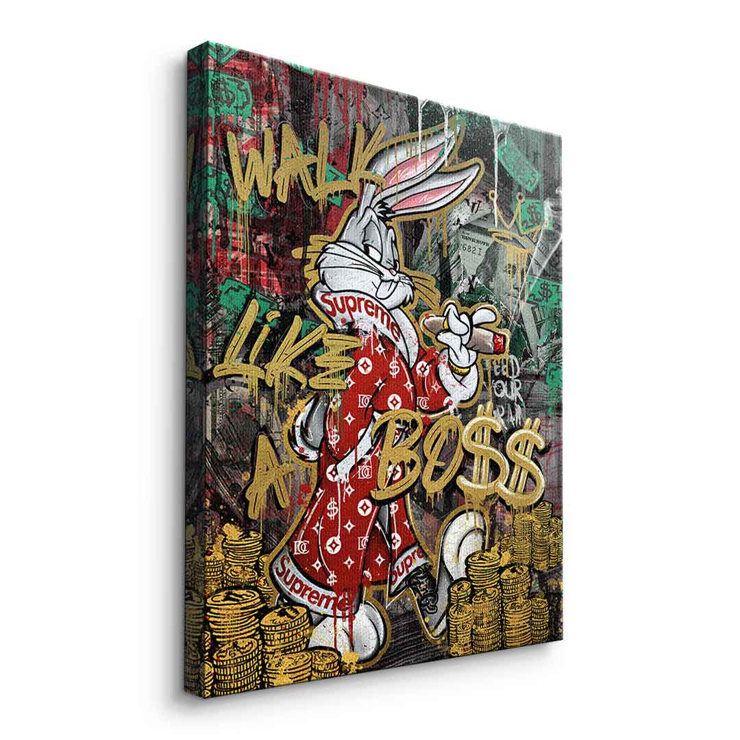 Premium Canvas Wall Art - Walk Like a Boss Motif - Limited Edition Eco-Friendly Canvas Prints 4
