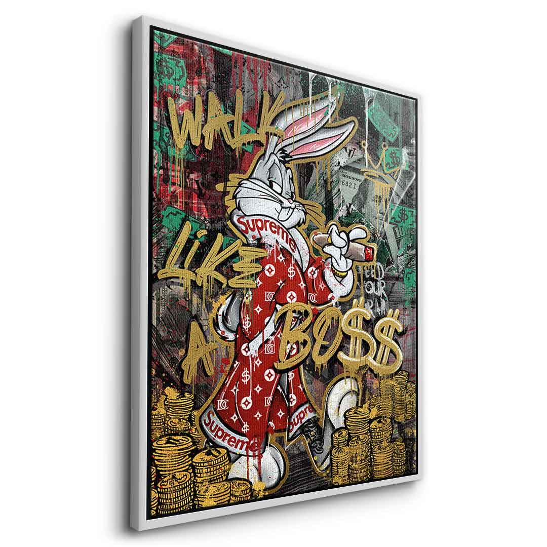 Premium Canvas Wall Art - Walk Like a Boss Motif - Limited Edition Eco-Friendly Canvas Prints 7
