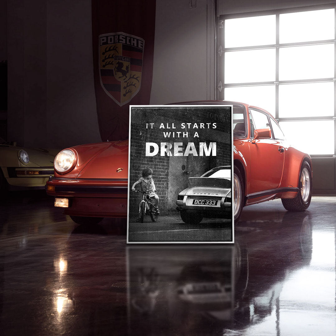 Premium Canvas Wall Art - 'It All Starts with a Dream' - Ready to Hang Eco-Friendly Canvas Print 1