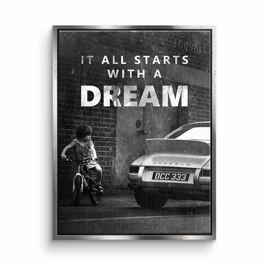 Premium Canvas Wall Art - 'It All Starts with a Dream' - Ready to Hang Eco-Friendly Canvas Print 11
