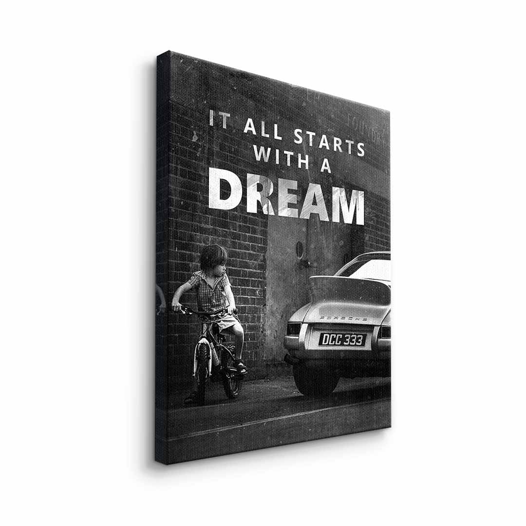 Premium Canvas Wall Art - 'It All Starts with a Dream' - Ready to Hang Eco-Friendly Canvas Print 6