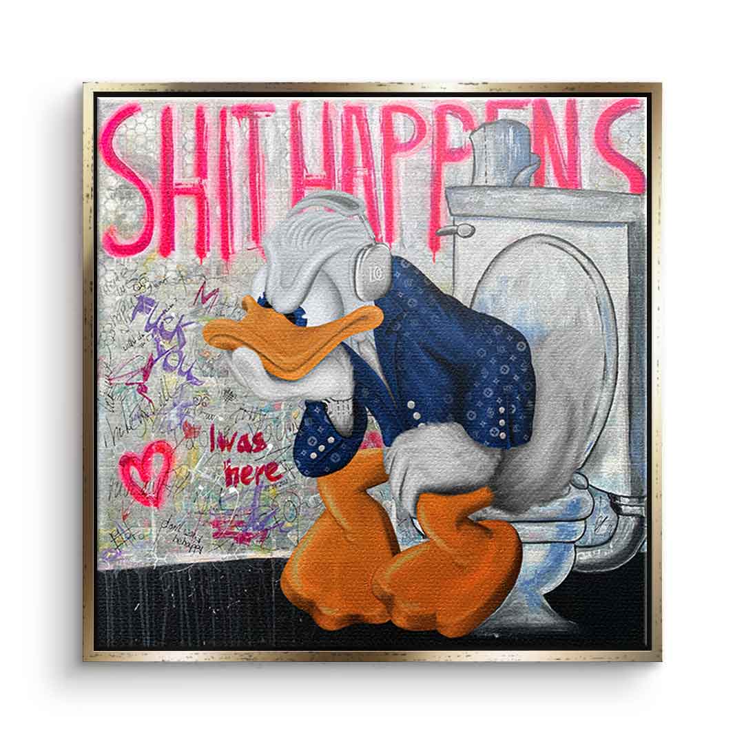 Premium Canvas Wall Art - 'Shit Happens' by Sabrina Seck, Eco-Friendly Handmade Canvas Prints, Ready to Hang, Vibrant Colors 11