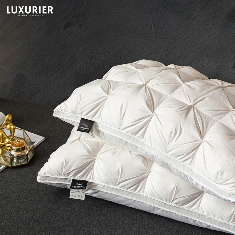 Premium Goose Down Pillows Set of 2 – Hypoallergenic 100% Cotton Cover for Ultimate Comfort and Support 2