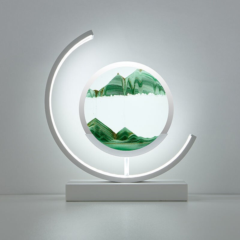 Quicksand Table Lamp with 3D Sand Art Design – Relaxing LED Bedside Lamp for Home and Office Decor 13