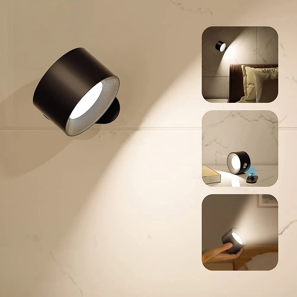Rechargeable Dimmable Remote Control Wall Lamp