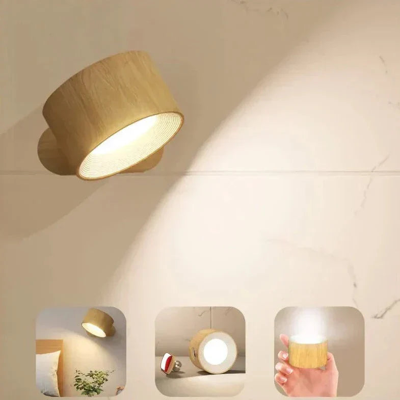 Rechargeable Dimmable Remote Control Wall Lamp