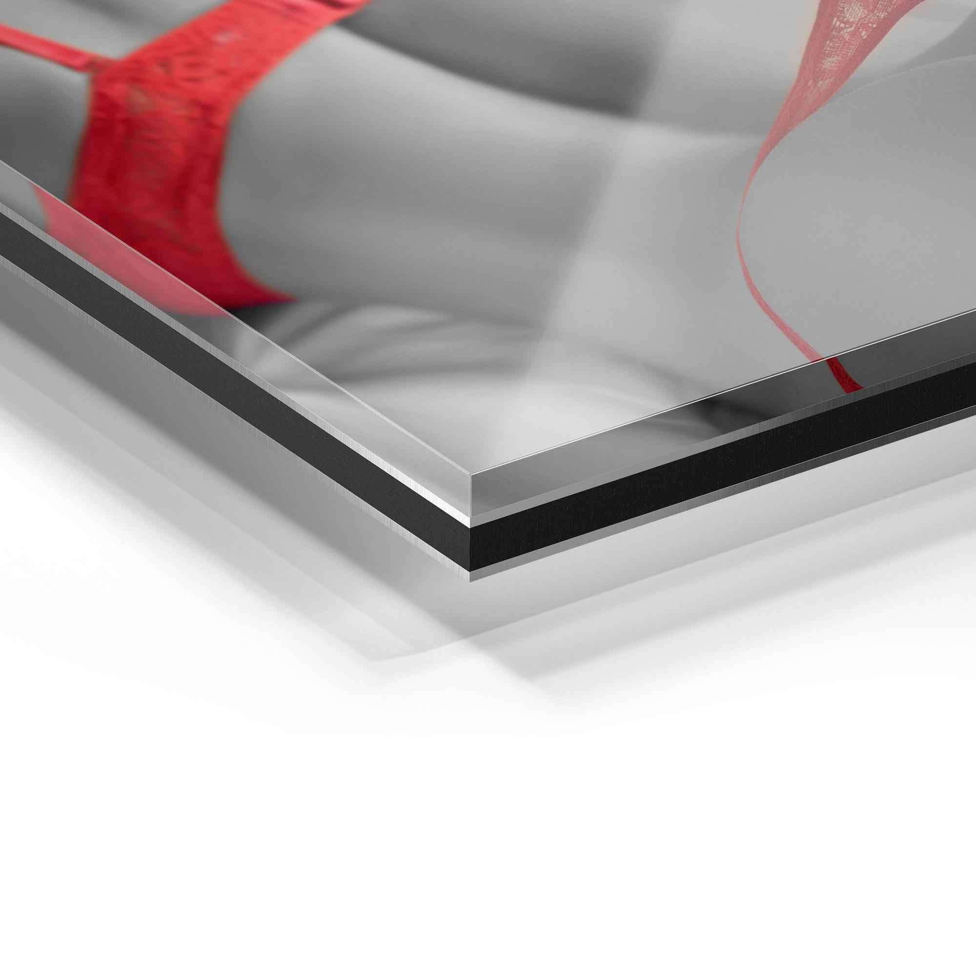 Red Lingerie Art Print – High-Quality German Craftsmanship with Impressive Detail for Modern Decor 7