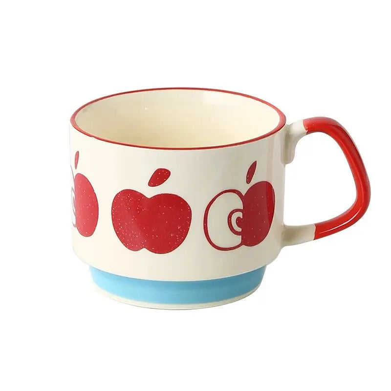 Retro Ceramic Coffee Mug Set – 300ml Capacity with Unique 1950s Patterns – Dishwasher and Microwave Safe 0