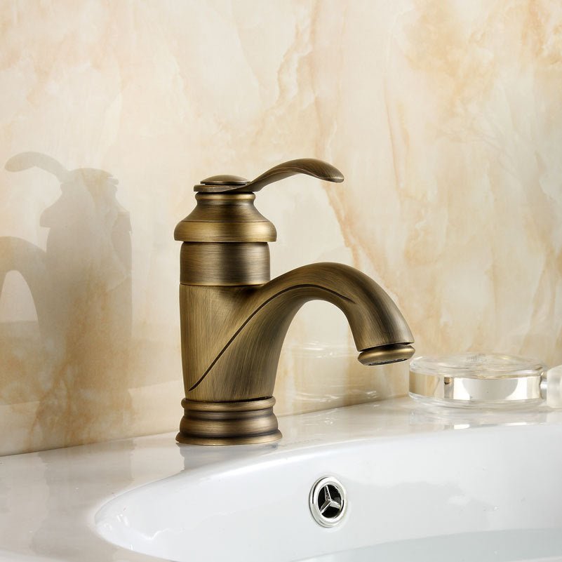 Round Lead-Free Brass Bathroom Faucet