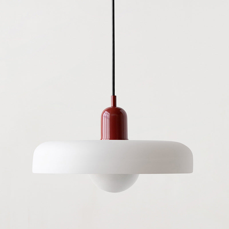 Bauhaus Glass Pendant Light – Colorful Design – Retro Ceiling Lamp