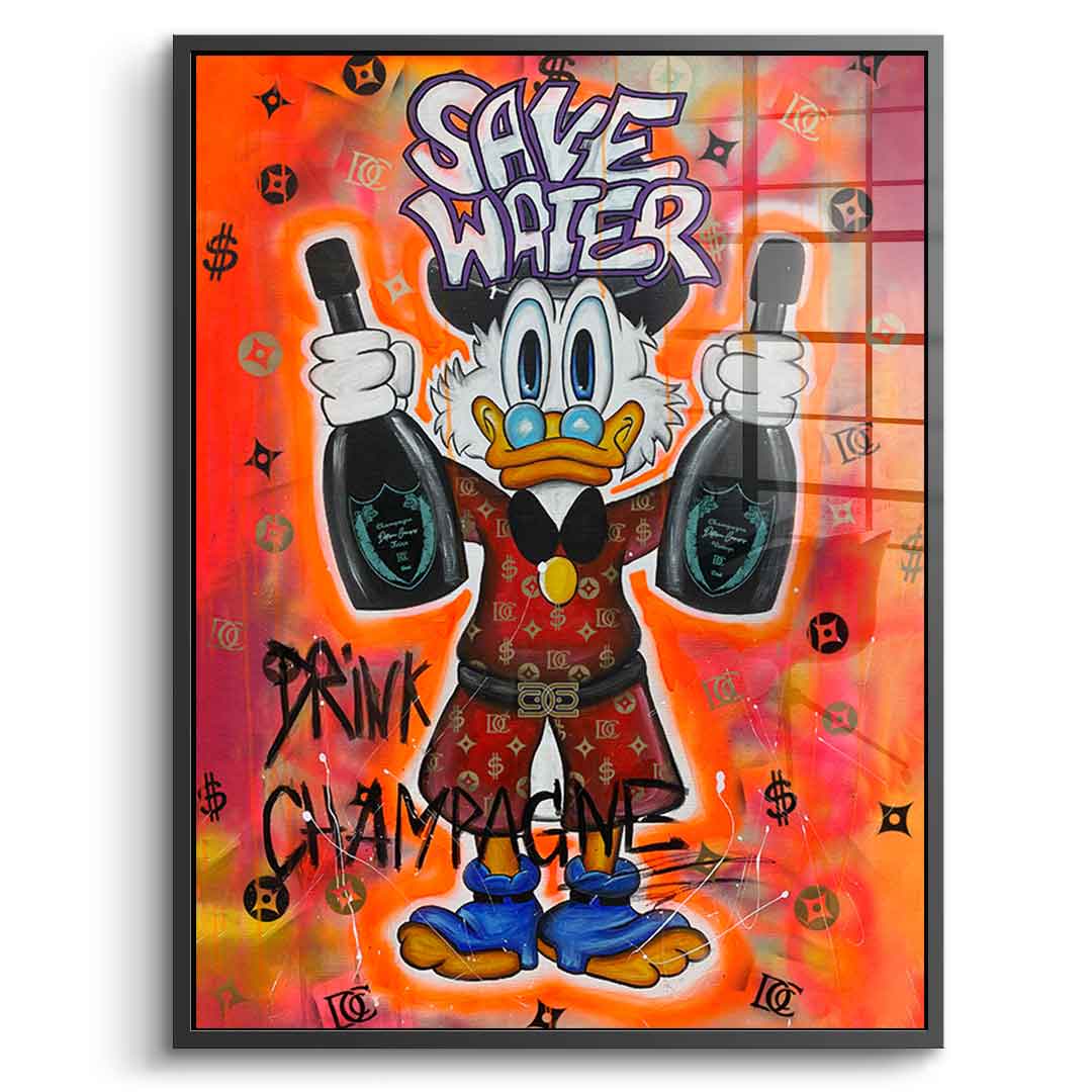 Save Water Acrylic Glass Wall Art – Handcrafted UV-Resistant Decor with FSC-Certified Frame for Eco-Friendly Home 5