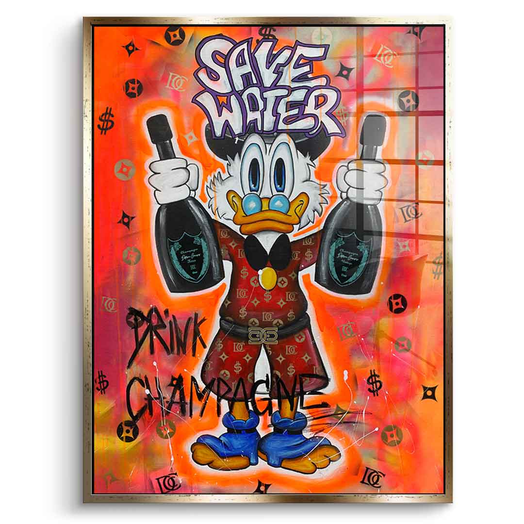 Save Water Acrylic Glass Wall Art – Handcrafted UV-Resistant Decor with FSC-Certified Frame for Eco-Friendly Home 6